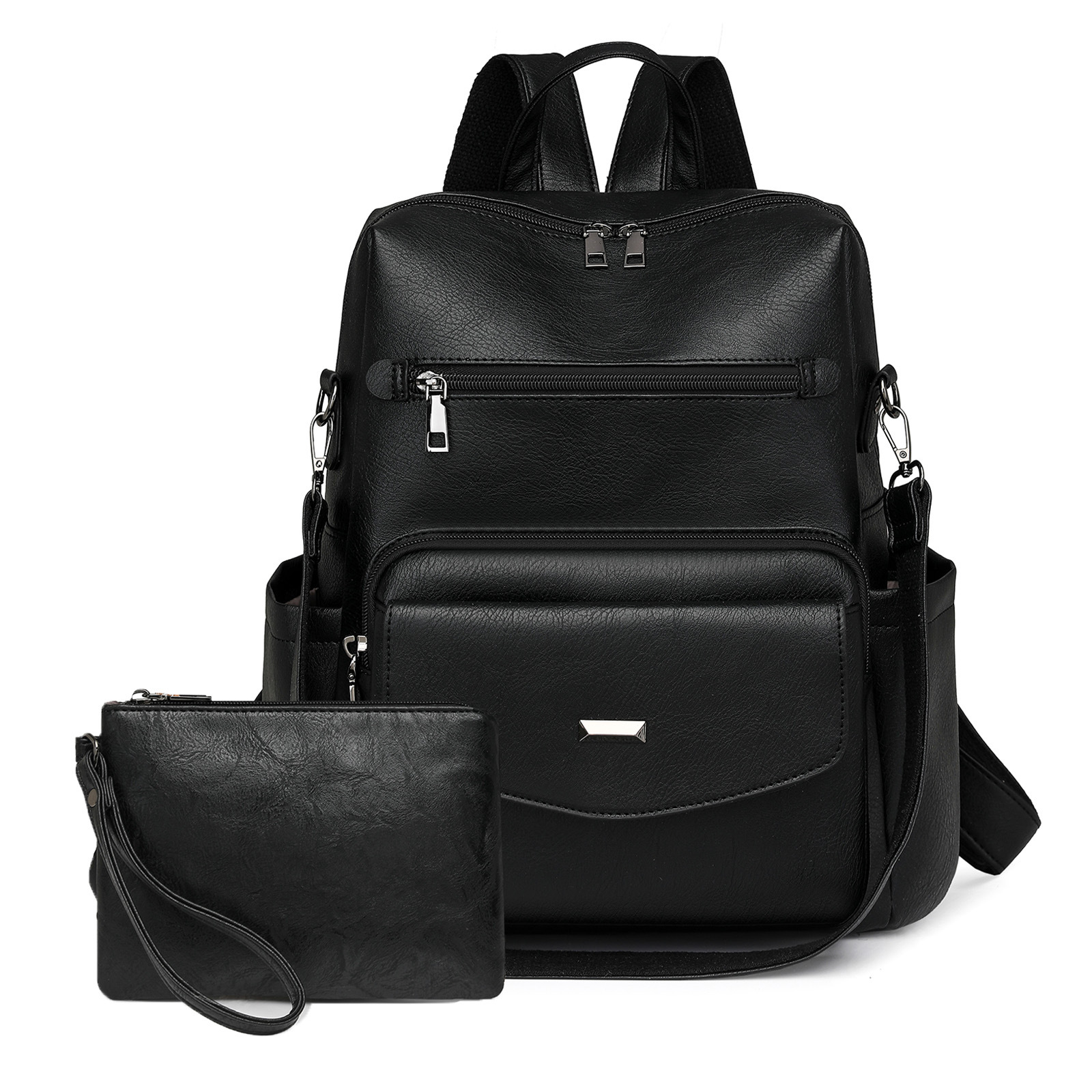 新款包包跨境女士双肩包大容量套包 复古子母包女包套装批详情图5