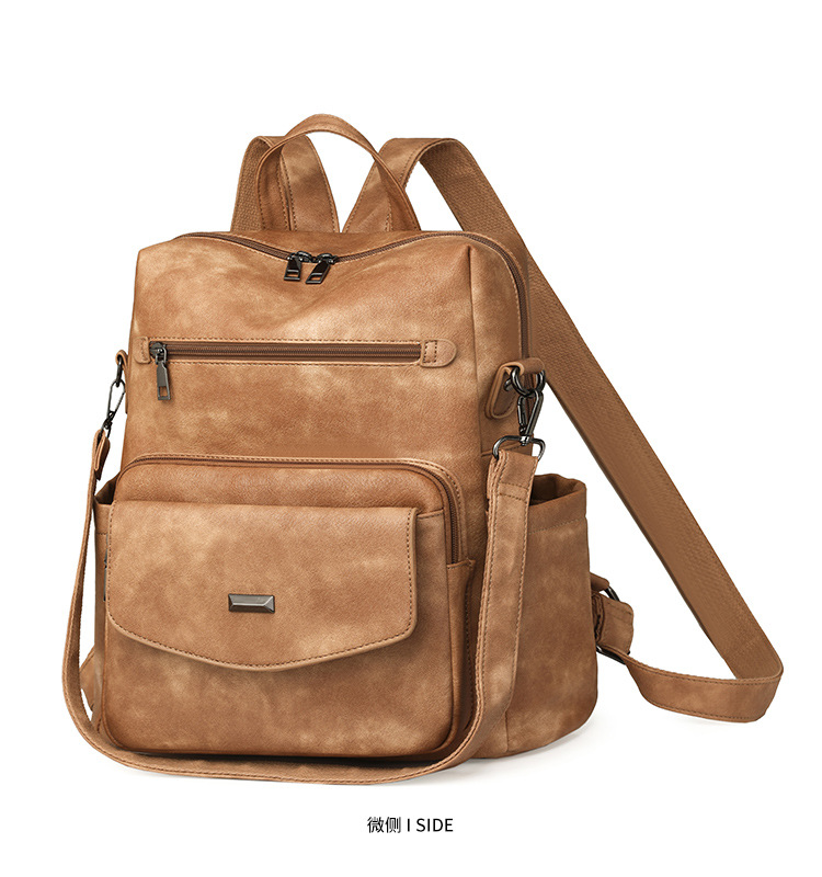 新款包包跨境女士双肩包大容量套包 复古子母包女包套装批详情图10