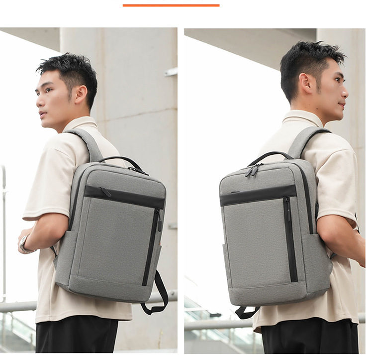 多隔层户外复古帆布包双肩包男士旅行书包大容量电脑背包现货代发详情图36