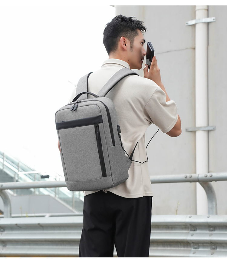 多隔层户外复古帆布包双肩包男士旅行书包大容量电脑背包现货代发详情图38