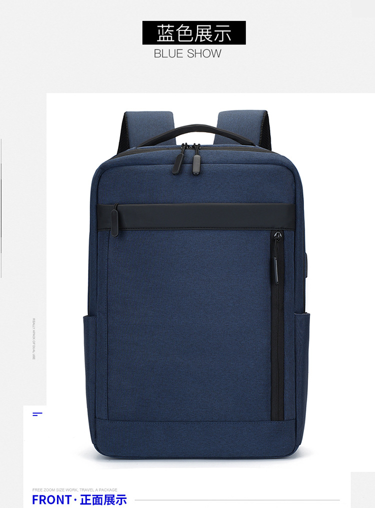 多隔层户外复古帆布包双肩包男士旅行书包大容量电脑背包现货代发详情图47