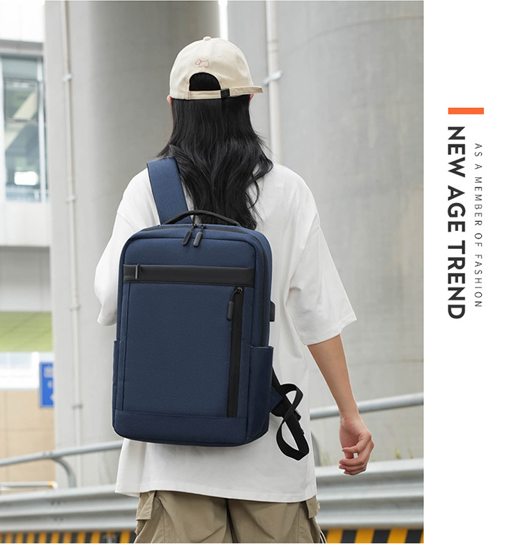 多隔层户外复古帆布包双肩包男士旅行书包大容量电脑背包现货代发详情图23