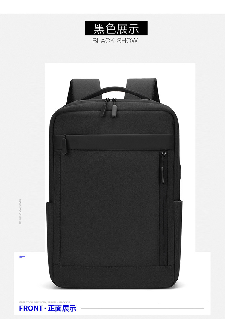 多隔层户外复古帆布包双肩包男士旅行书包大容量电脑背包现货代发详情图45