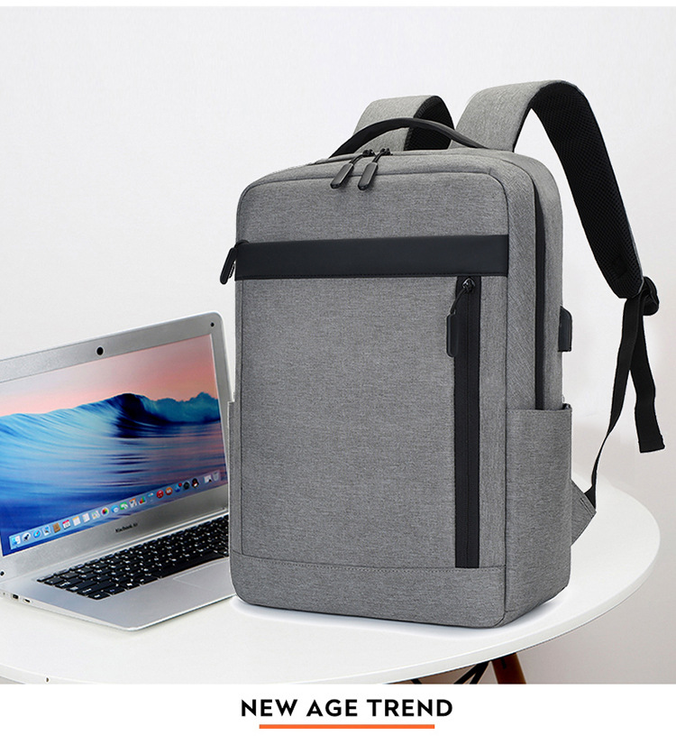 多隔层户外复古帆布包双肩包男士旅行书包大容量电脑背包现货代发详情图16