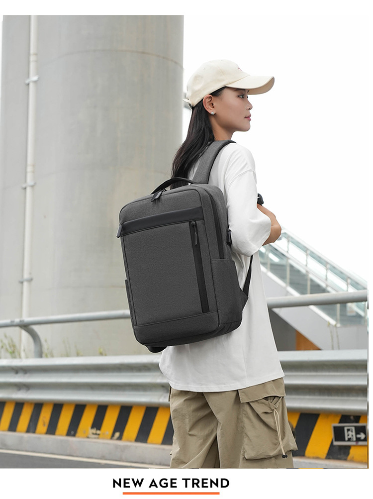 多隔层户外复古帆布包双肩包男士旅行书包大容量电脑背包现货代发详情图26