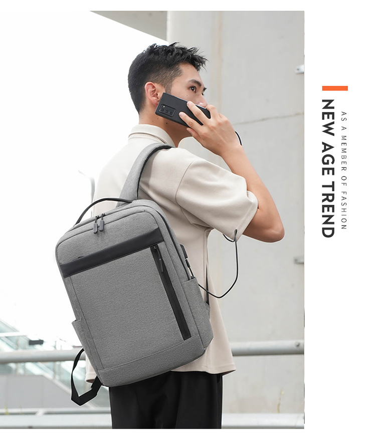 多隔层户外复古帆布包双肩包男士旅行书包大容量电脑背包现货代发详情图39