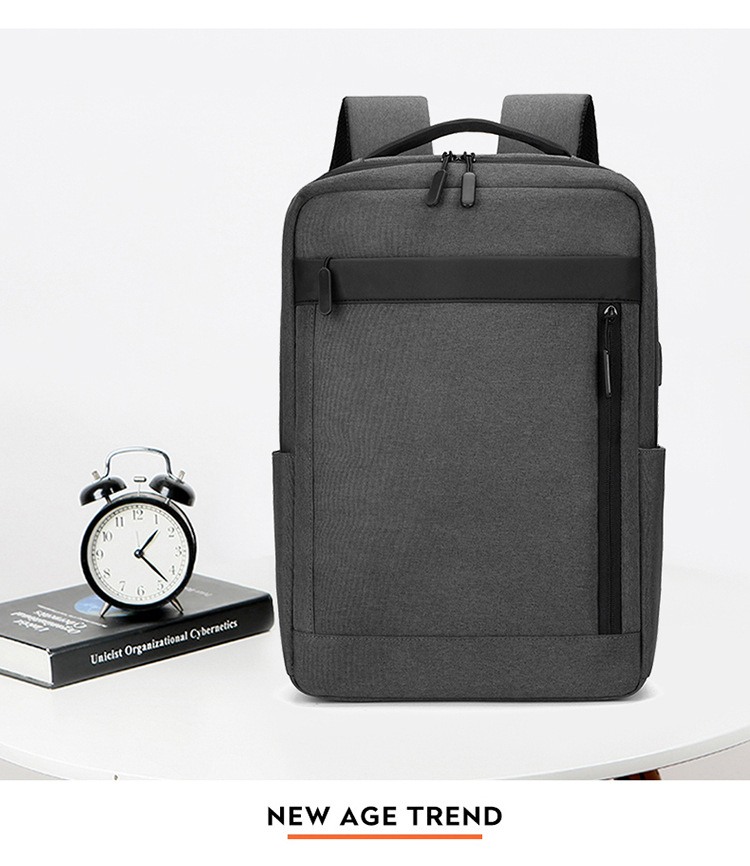 多隔层户外复古帆布包双肩包男士旅行书包大容量电脑背包现货代发详情图21