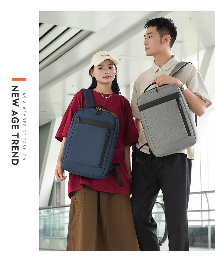 多隔层户外复古帆布包双肩包男士旅行书包大容量电脑背包现货代发详情图28