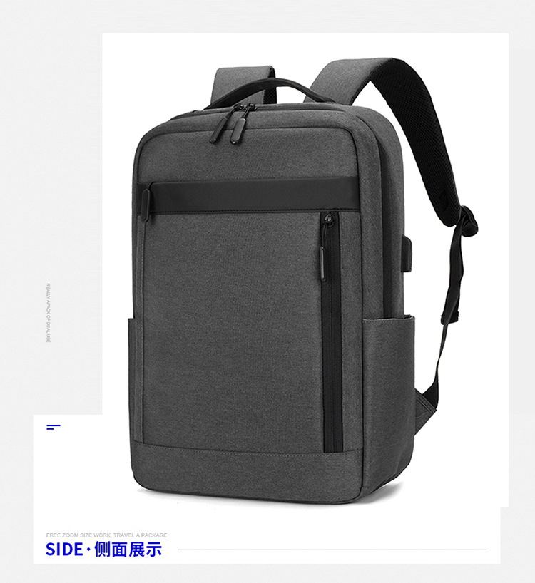 多隔层户外复古帆布包双肩包男士旅行书包大容量电脑背包现货代发详情图41