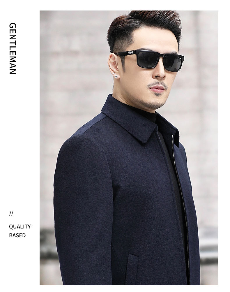 男式秋季新款80%绵羊毛20%山羊绒中老年商务夹克外套男批发Y88522 男外套详情图12