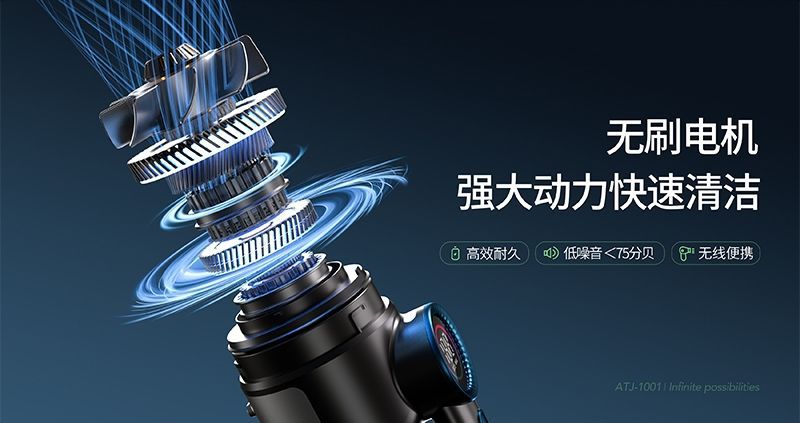 无线多功能车载吸尘器无刷两用一体家用充气迷你大功率汽车吹尘器 迷你吸尘器详情图5