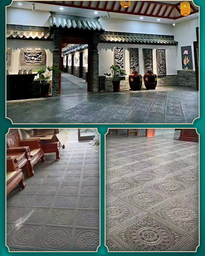 方砖京砖仿古地砖厂家古建地砖砖中式地砖室内庭院唐莲地砖铺地地 铺地瓷砖详情图10