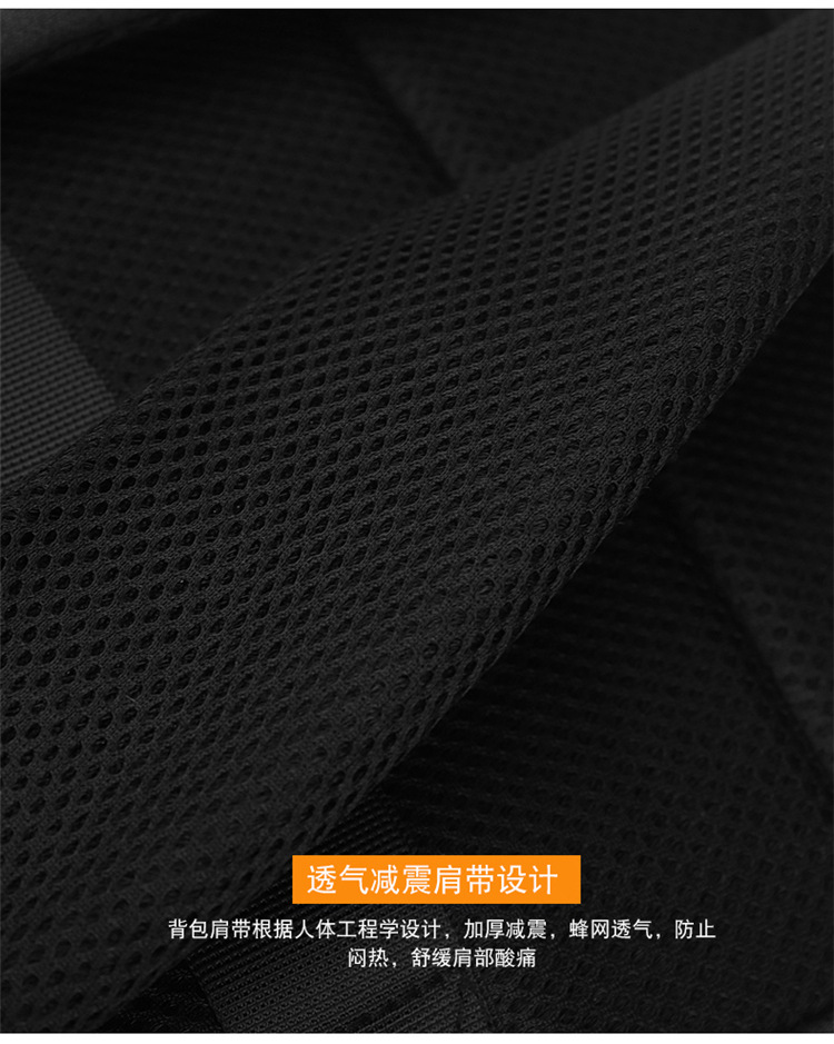 跨境商务硬壳双肩包男款高级感休闲防水反光电脑背包男士书包爆款详情图11