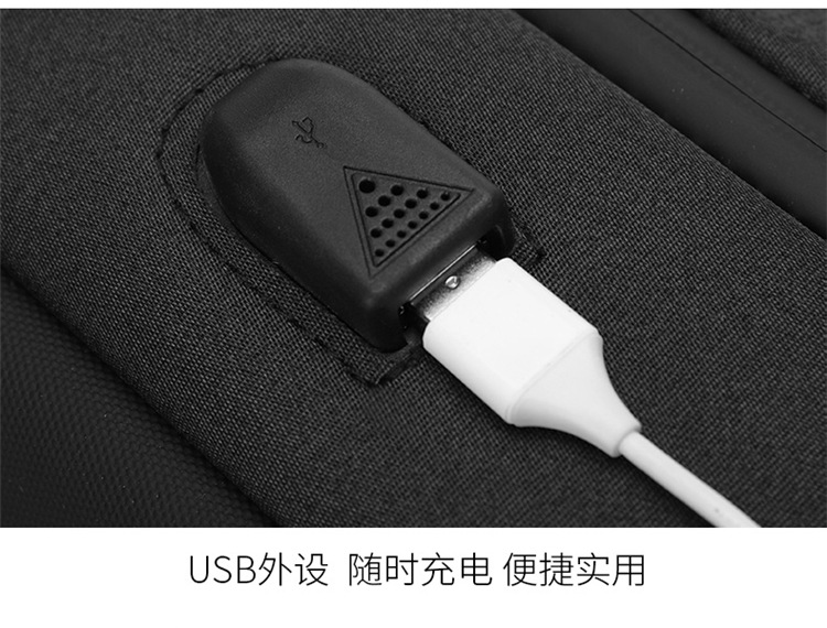 跨境商务硬壳双肩包男款高级感休闲防水反光电脑背包男士书包爆款详情图25