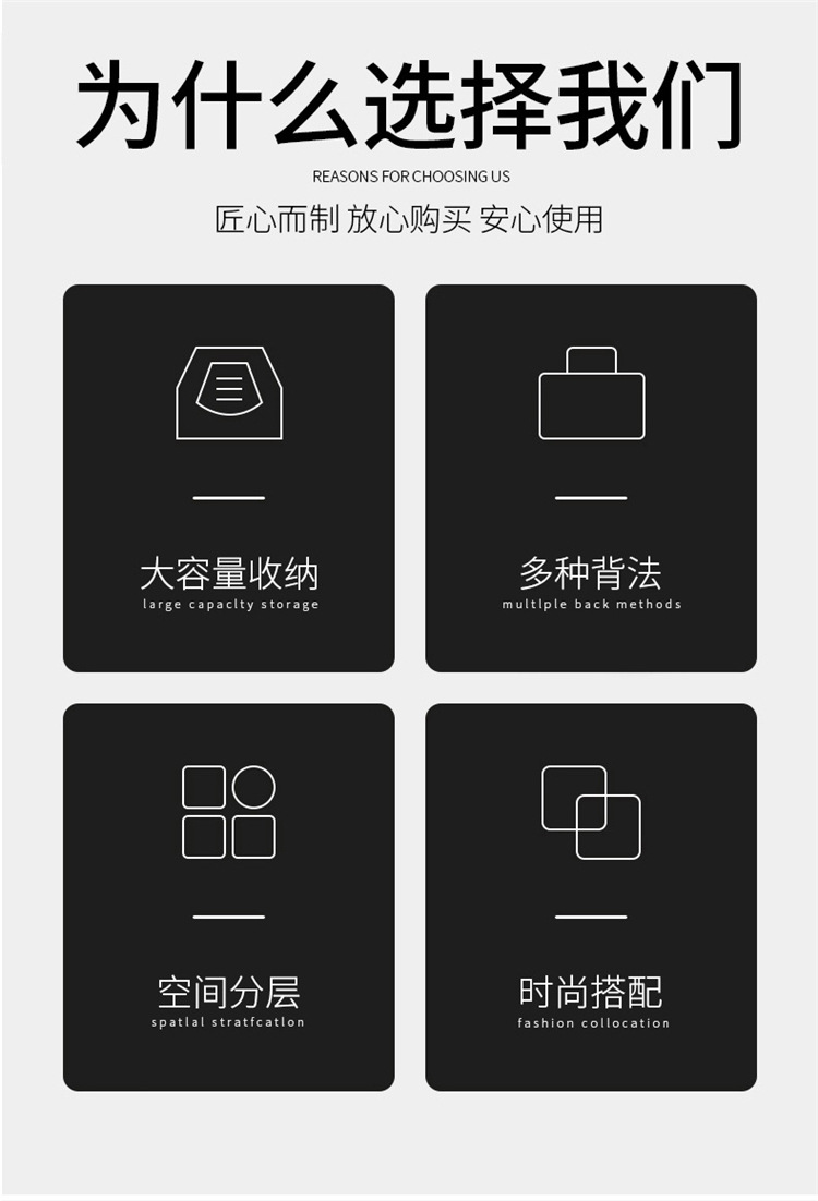 跨境商务硬壳双肩包男款高级感休闲防水反光电脑背包男士书包爆款详情图2