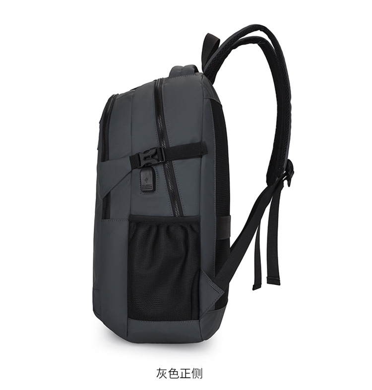 跨境双肩包男士大容量商务出差短途旅行李包可扩容多功能电脑背包详情图14