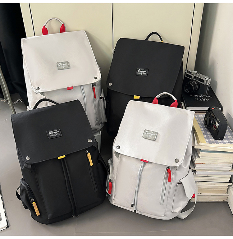 学生书包男女工装风休闲通勤百搭背包大容量笔记本户外旅行电脑包详情图31