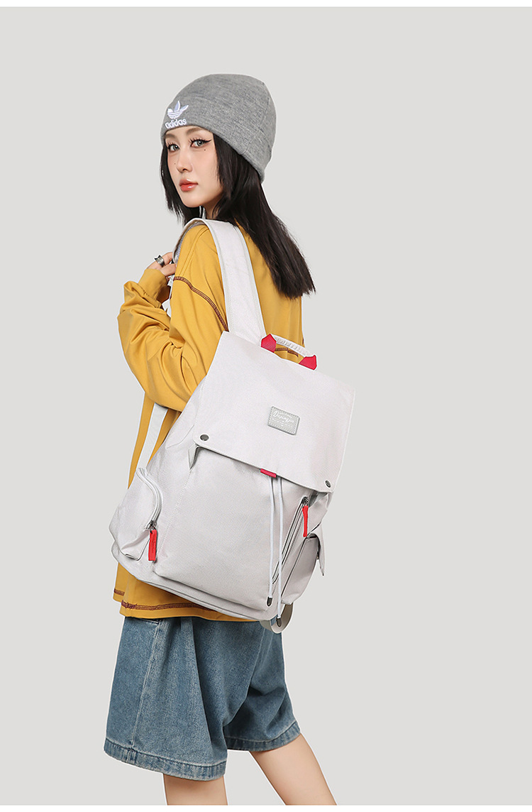 学生书包男女工装风休闲通勤百搭背包大容量笔记本户外旅行电脑包详情图21