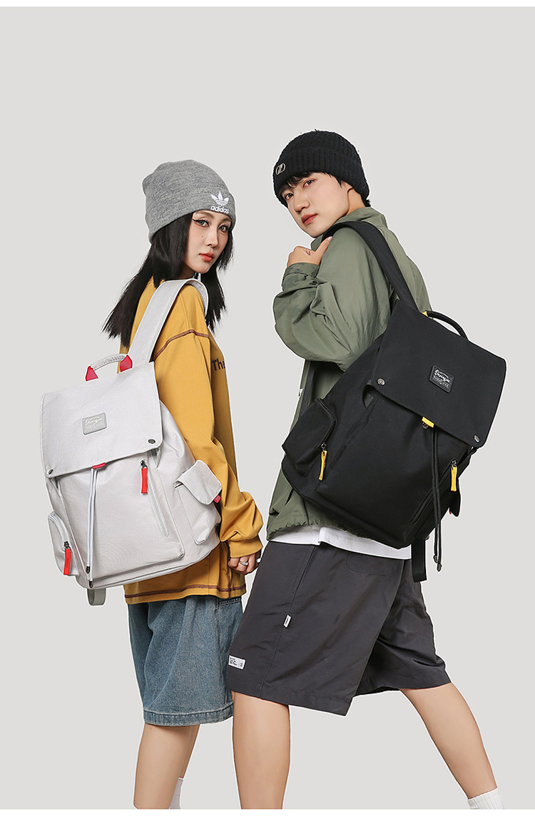 学生书包男女工装风休闲通勤百搭背包大容量笔记本户外旅行电脑包详情图25