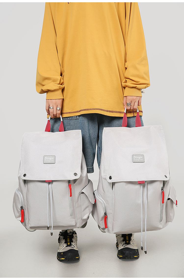 学生书包男女工装风休闲通勤百搭背包大容量笔记本户外旅行电脑包详情图18