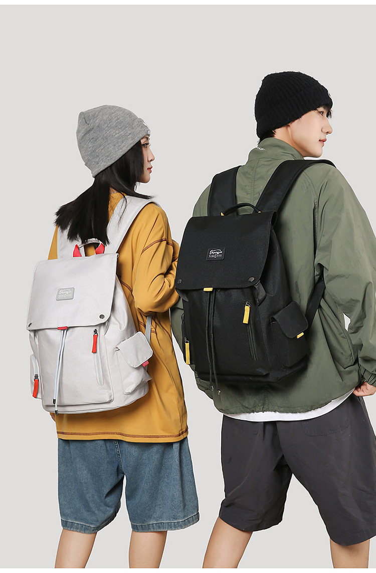 学生书包男女工装风休闲通勤百搭背包大容量笔记本户外旅行电脑包详情图26