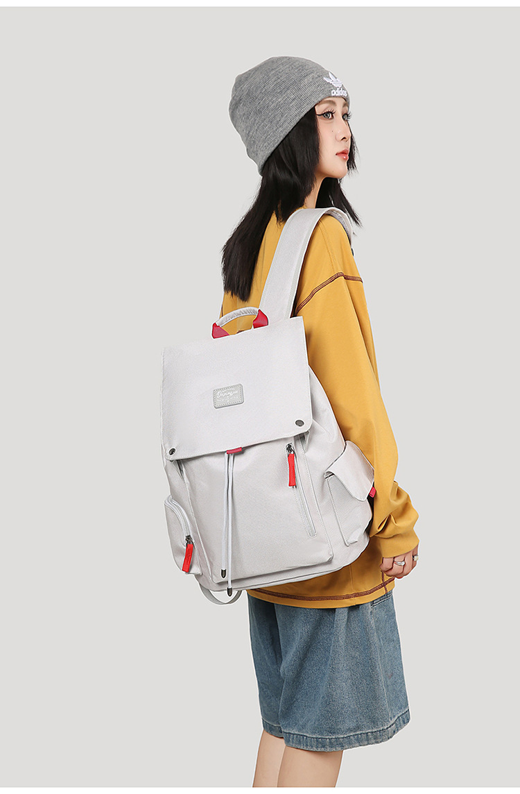 学生书包男女工装风休闲通勤百搭背包大容量笔记本户外旅行电脑包详情图20