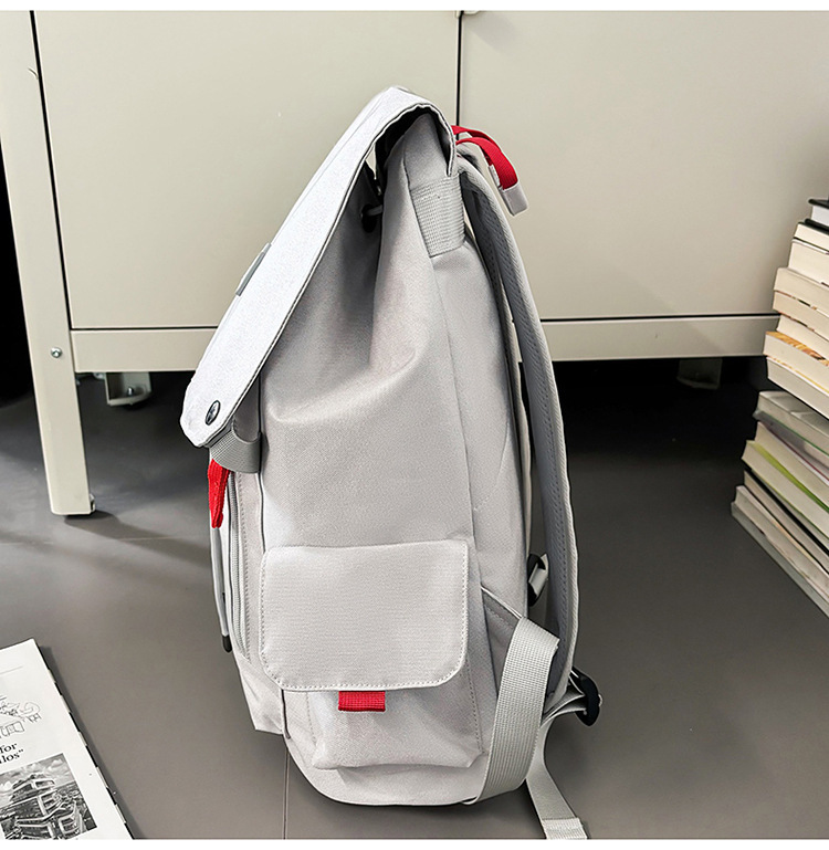学生书包男女工装风休闲通勤百搭背包大容量笔记本户外旅行电脑包详情图37