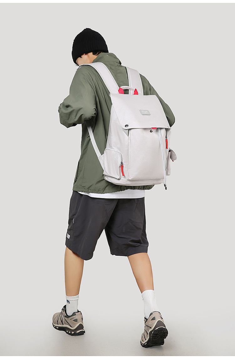 学生书包男女工装风休闲通勤百搭背包大容量笔记本户外旅行电脑包详情图14