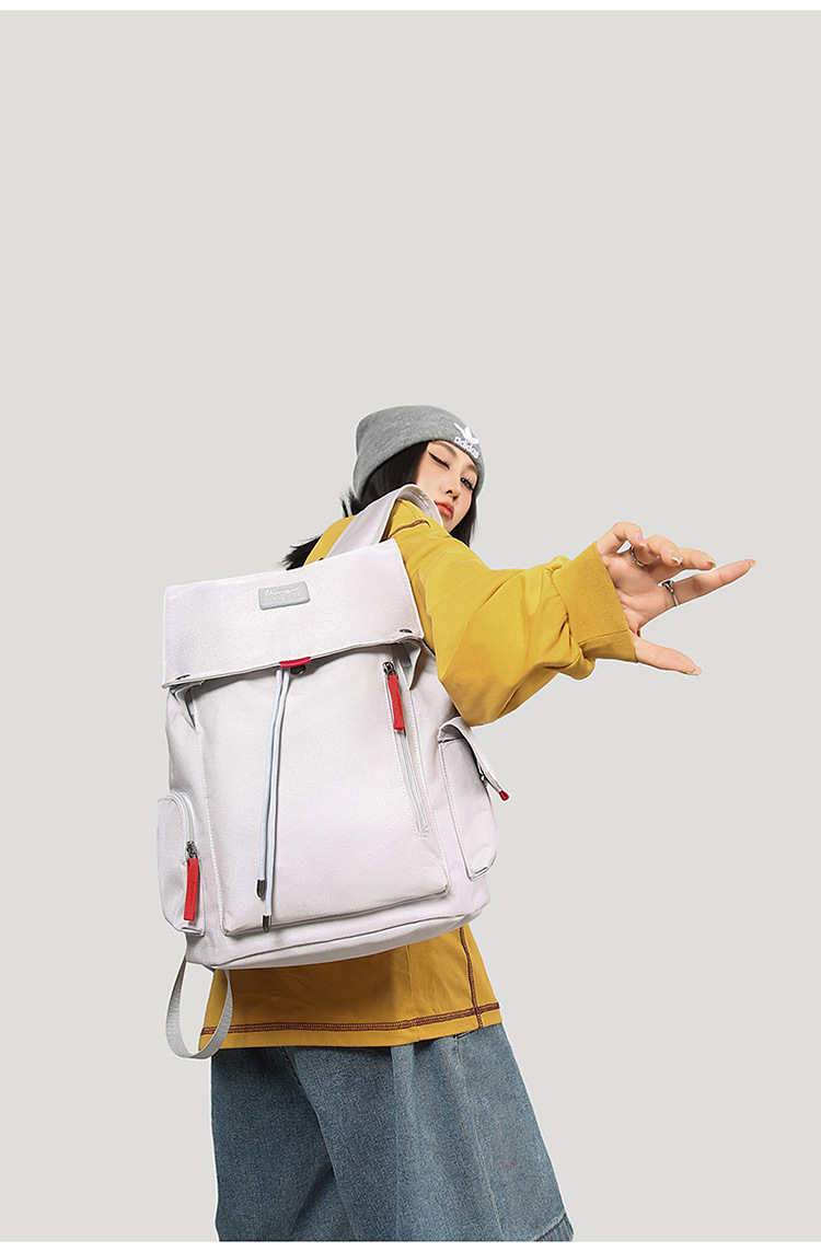 学生书包男女工装风休闲通勤百搭背包大容量笔记本户外旅行电脑包详情图19