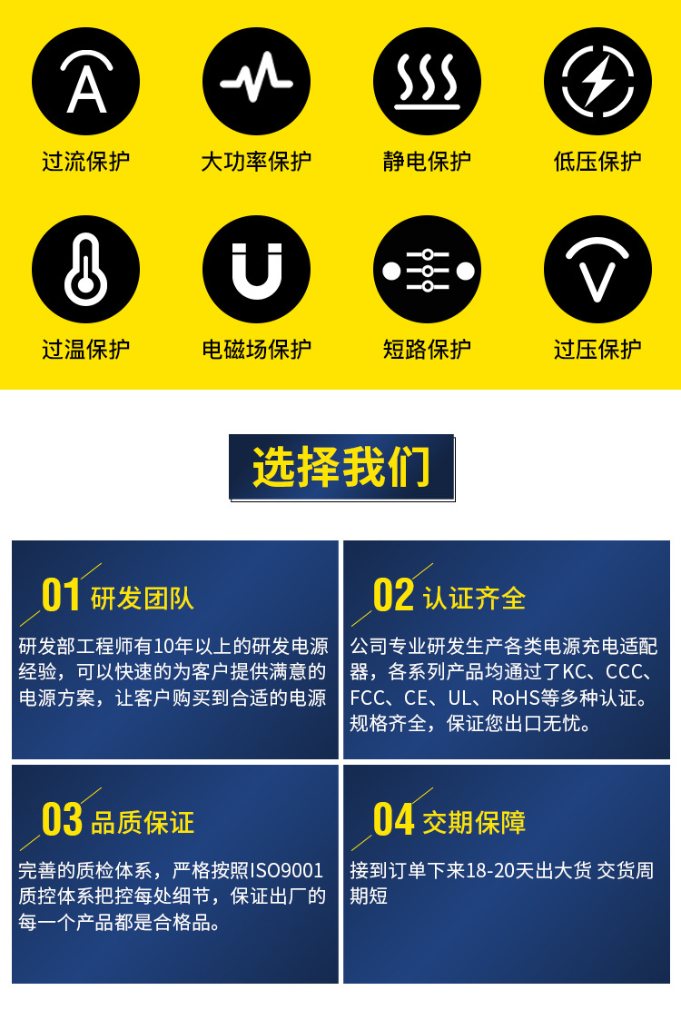 100w大功率电源板内置28v2.3a适配器开关12v3a电源过载保护详情图2