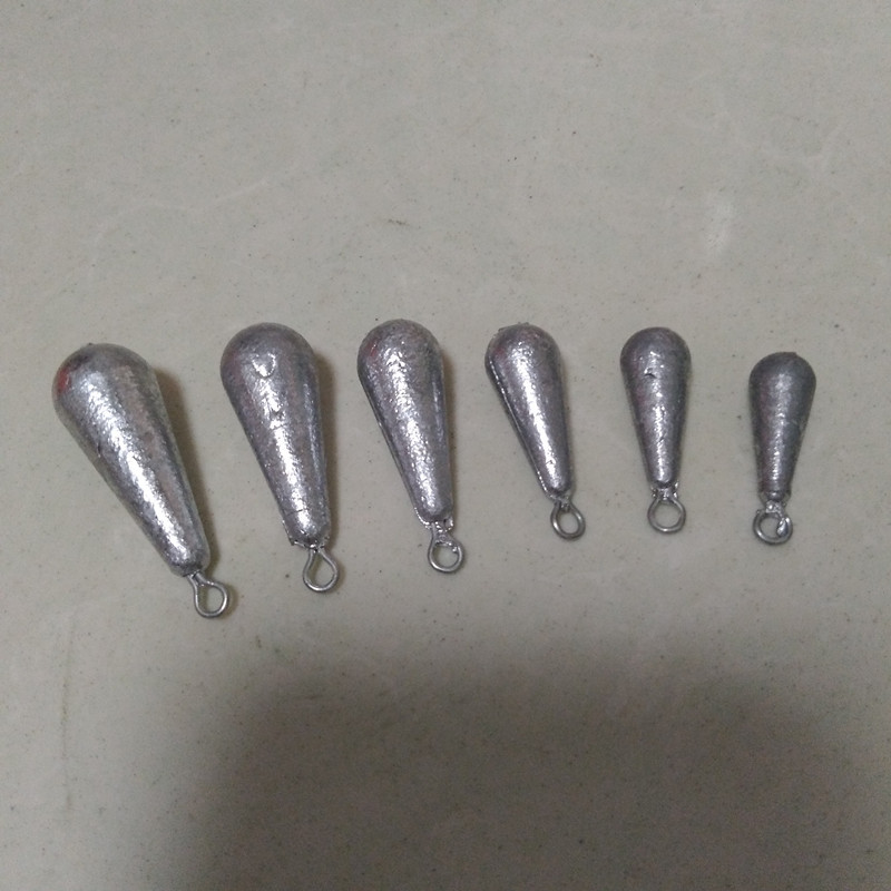 水滴型带环铅坠海杆远投抛竿通心铅防挂底串钩路亚筏钓钓鱼坠详情图22