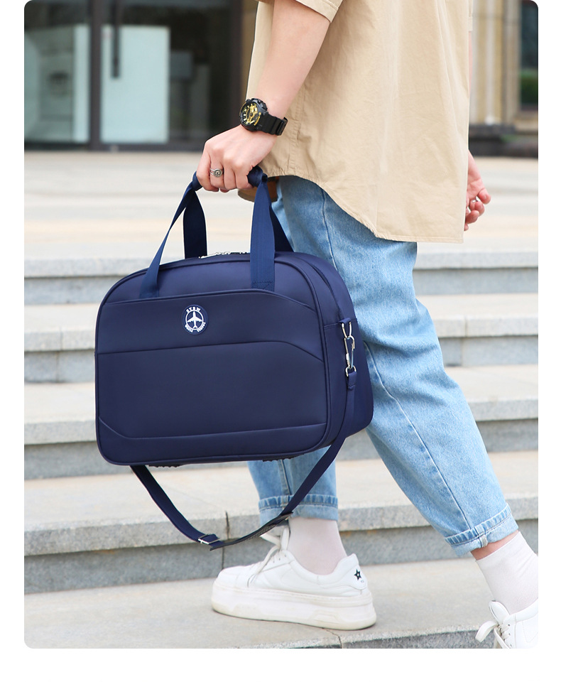 大容量旅行袋简约运动健身包户外短途旅行出差收纳登机包轻便耐用详情图18