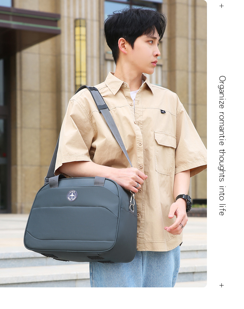 大容量旅行袋简约运动健身包户外短途旅行出差收纳登机包轻便耐用详情图20