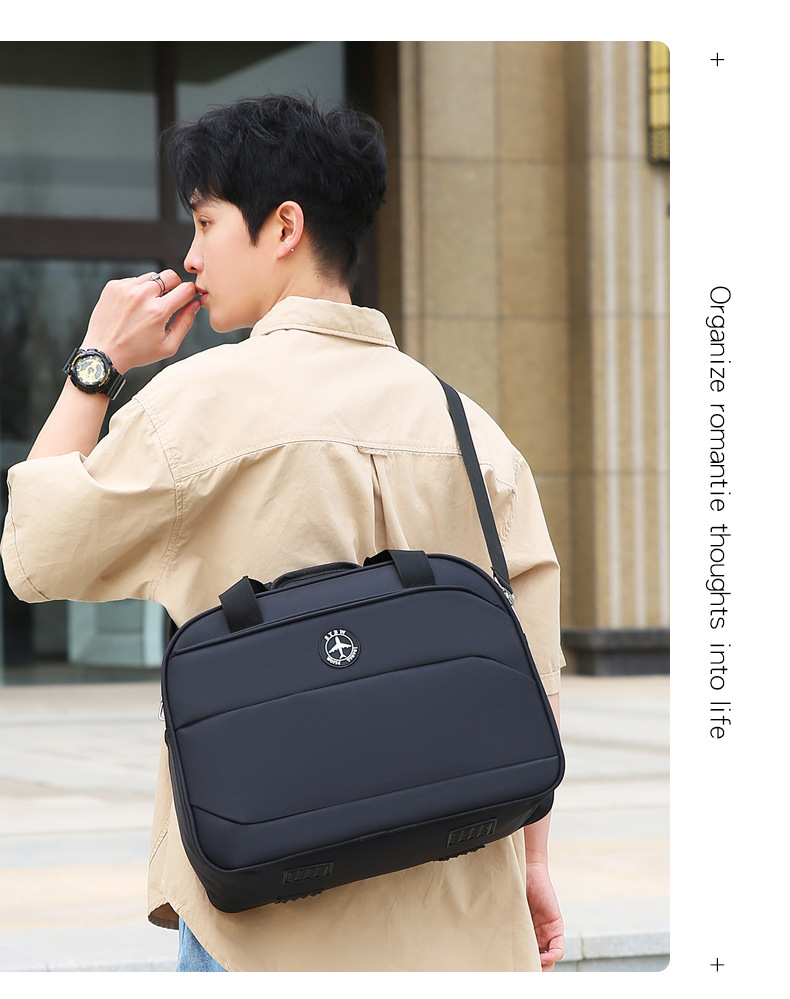 大容量旅行袋简约运动健身包户外短途旅行出差收纳登机包轻便耐用详情图25