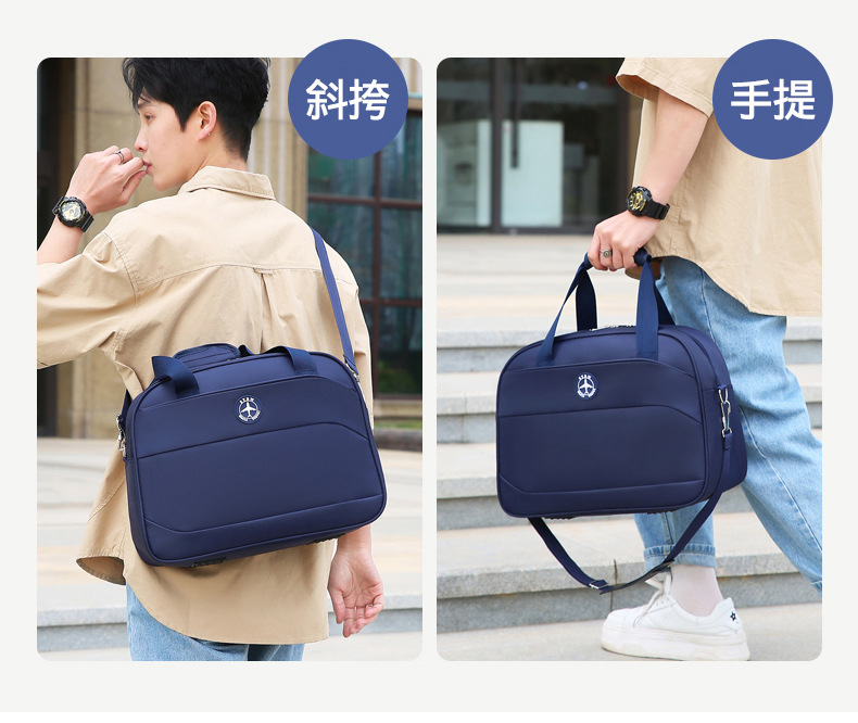 大容量旅行袋简约运动健身包户外短途旅行出差收纳登机包轻便耐用详情图12