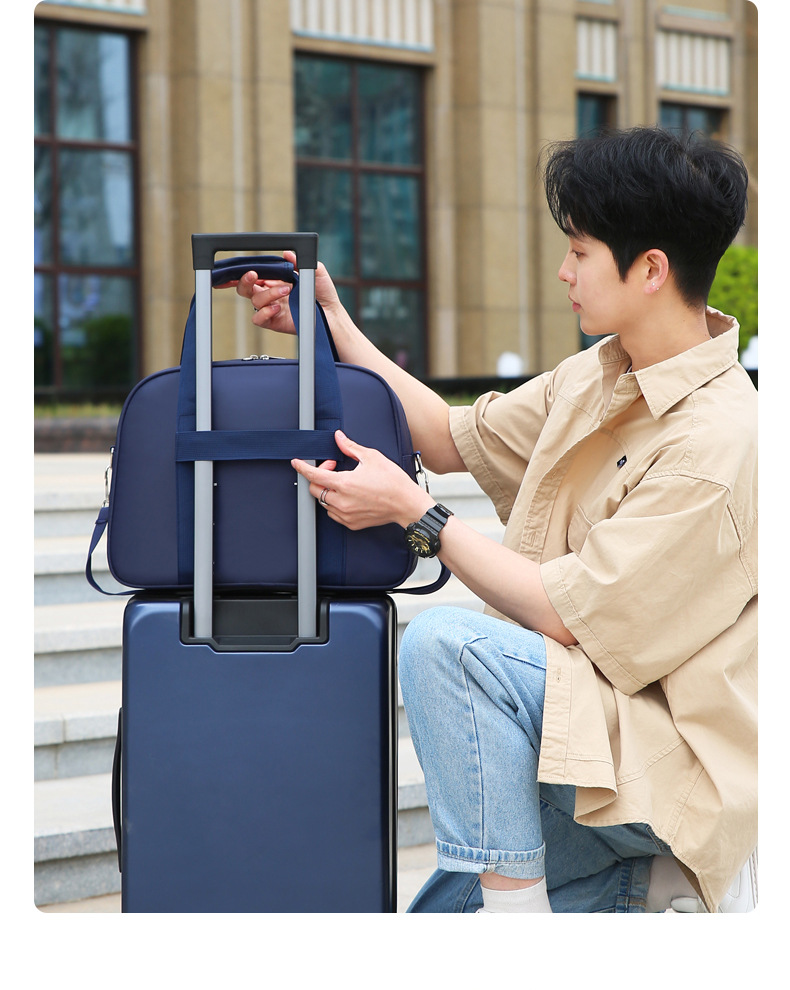 大容量旅行袋简约运动健身包户外短途旅行出差收纳登机包轻便耐用详情图19