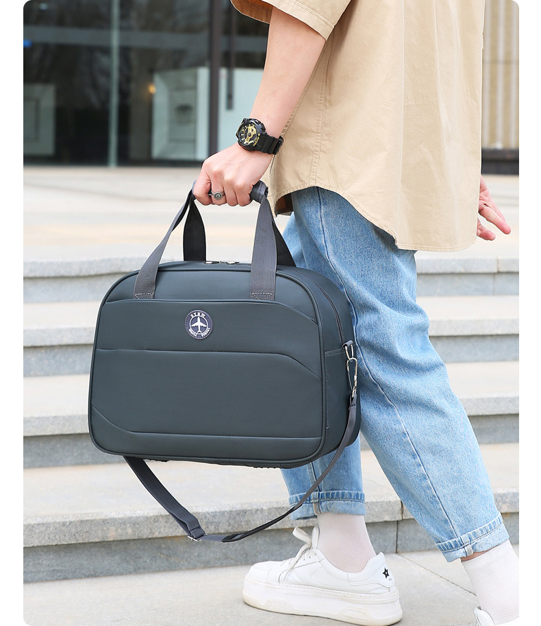 大容量旅行袋简约运动健身包户外短途旅行出差收纳登机包轻便耐用详情图22