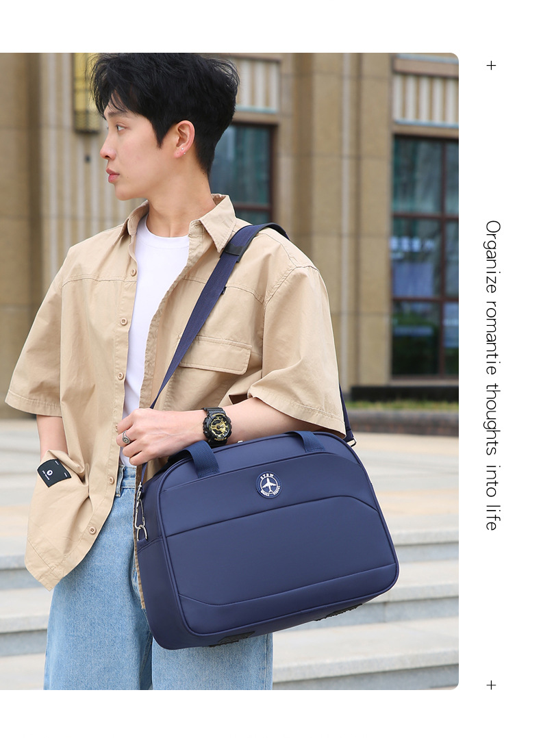 大容量旅行袋简约运动健身包户外短途旅行出差收纳登机包轻便耐用详情图17