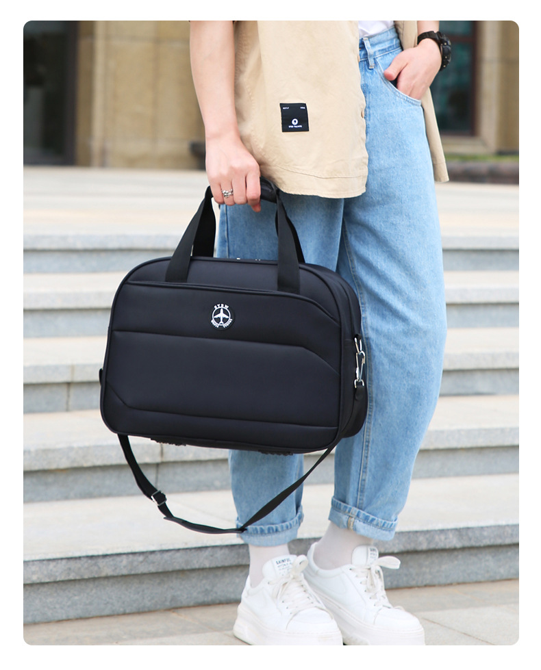 大容量旅行袋简约运动健身包户外短途旅行出差收纳登机包轻便耐用详情图24