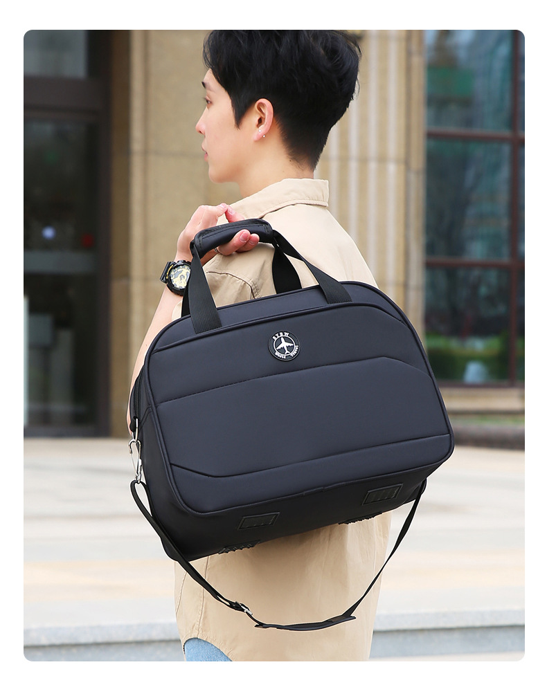 大容量旅行袋简约运动健身包户外短途旅行出差收纳登机包轻便耐用详情图26