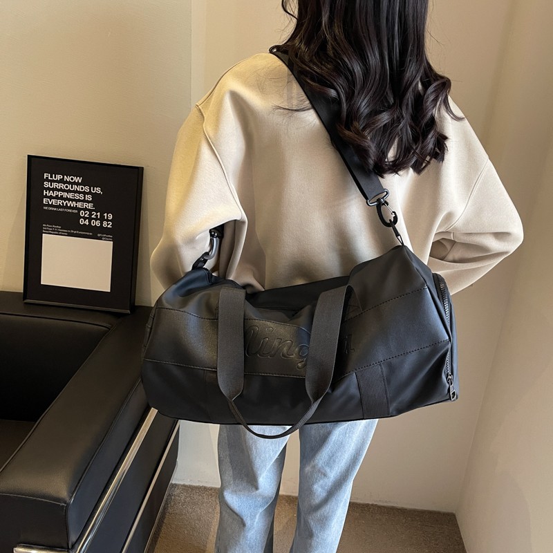 干湿分离男短途旅行包女大容量出差手提行李包时尚运动健身斜挎包