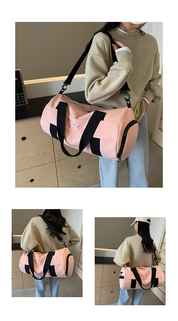 短途轻便瑜伽健身包跨境新款便携登机斜挎包手提大容量行李收纳袋详情图7