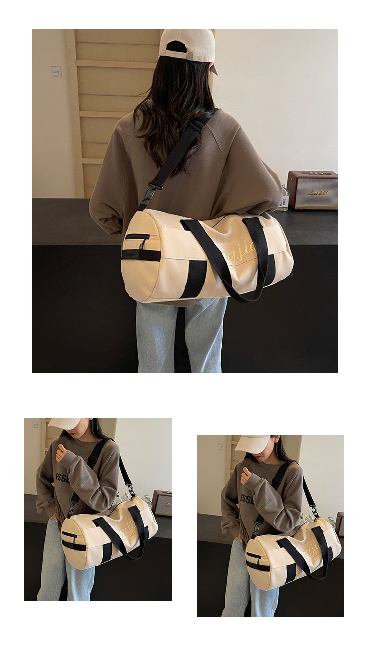 短途轻便瑜伽健身包跨境新款便携登机斜挎包手提大容量行李收纳袋详情图8