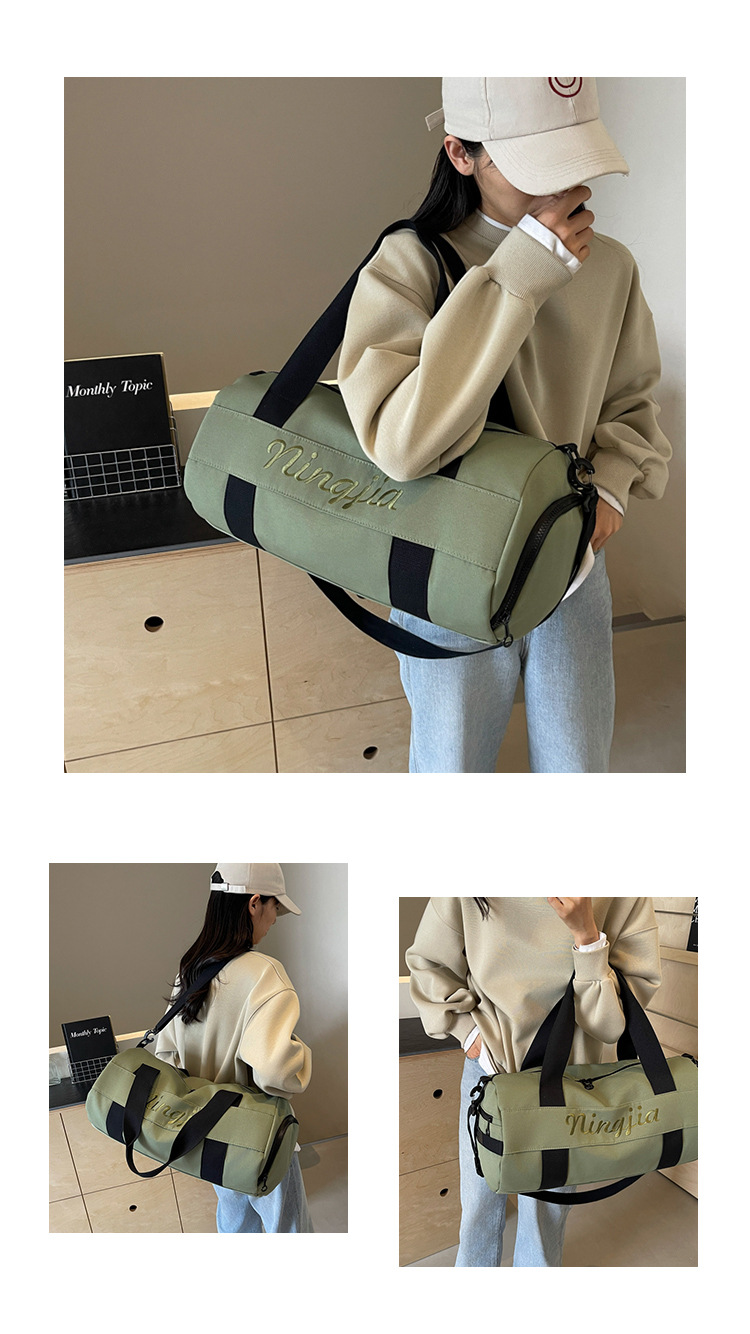 短途轻便瑜伽健身包跨境新款便携登机斜挎包手提大容量行李收纳袋详情图6