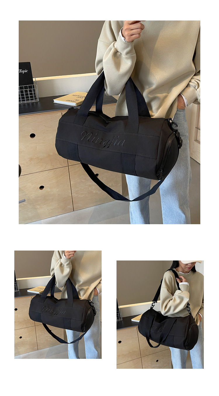 短途轻便瑜伽健身包跨境新款便携登机斜挎包手提大容量行李收纳袋详情图4