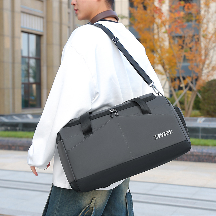 跨境健身包手提大容量短途旅行包轻便运动收纳包斜挎行李袋批发详情图21