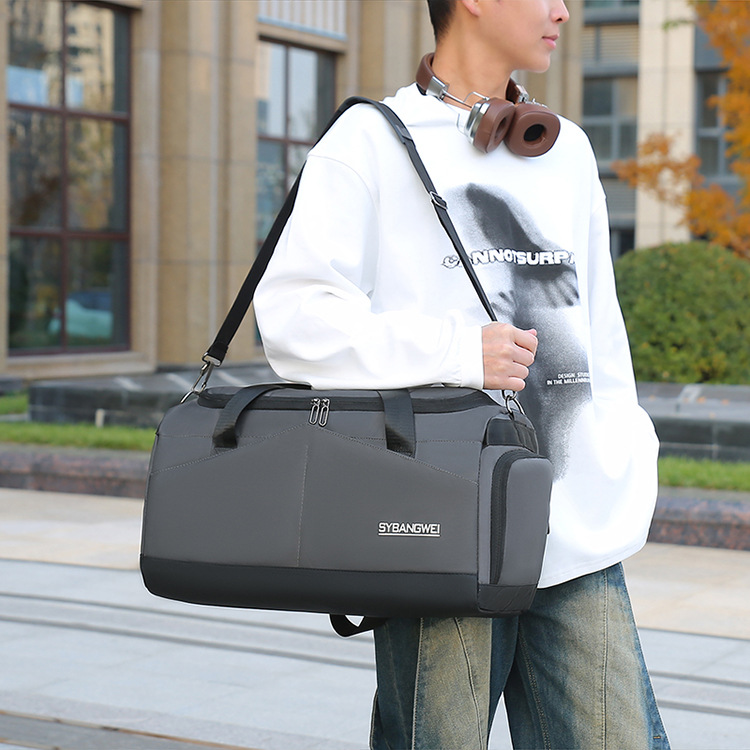 跨境健身包手提大容量短途旅行包轻便运动收纳包斜挎行李袋批发详情图22