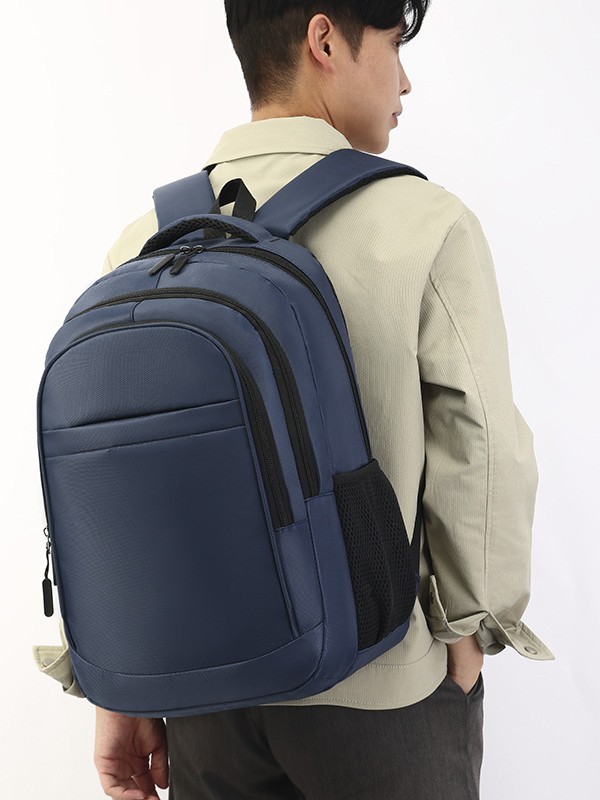 商务双肩包男大容量户外旅行背包书包可印logo电脑包批发礼品背包