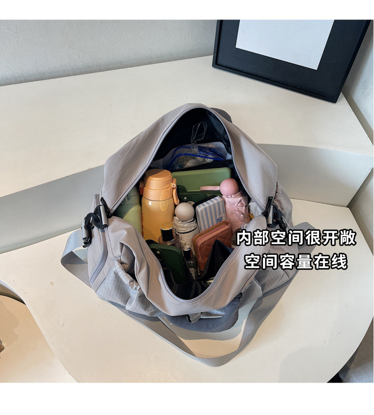 多功能独立鞋仓单肩包外出时尚字母休闲旅行包大容量新款斜跨包包详情图14