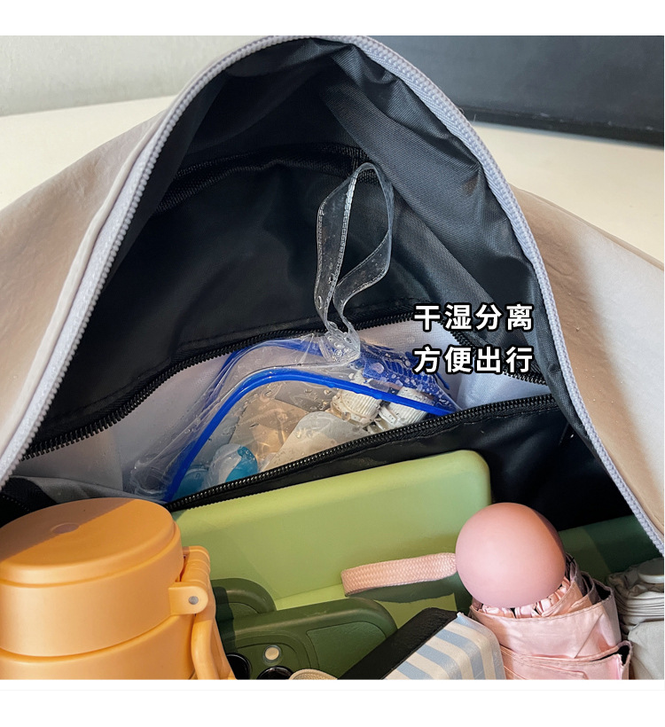 多功能独立鞋仓单肩包外出时尚字母休闲旅行包大容量新款斜跨包包详情图9